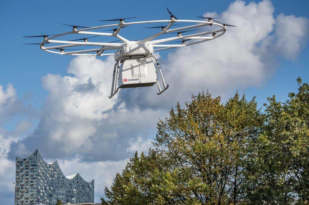 Volocopter și DB Schenker au efectuat primul transport comercial cu drona VoloDrone