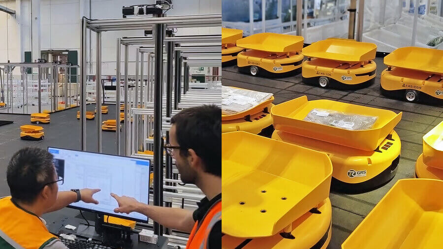 Premieră pe piața de logistică din Europa: GXO testează cu succes un sistem robotizat de sortare 3D