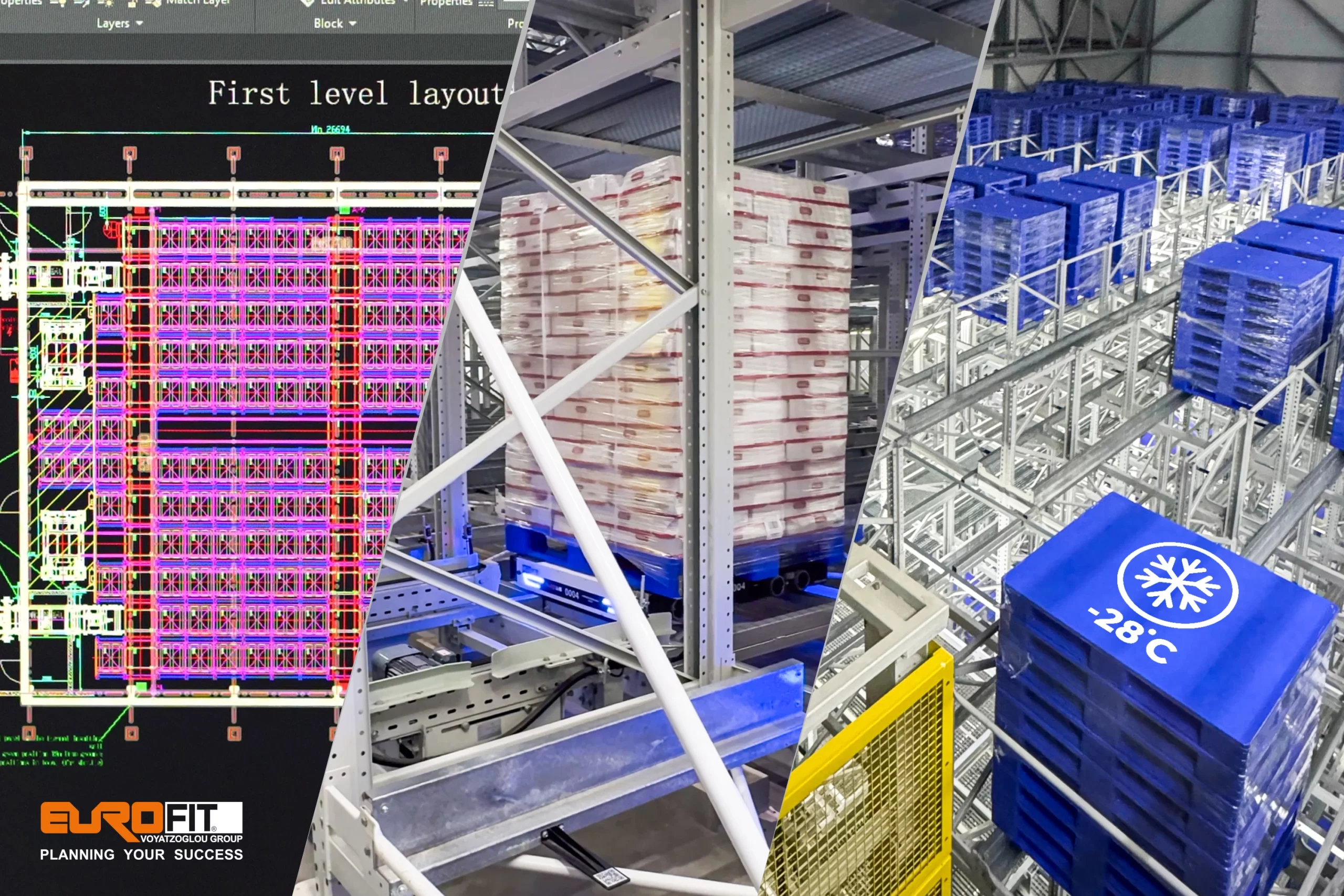 România, premieră europeană: EUROFIT implementează primul sistem 3D Pallet Shuttle pentru depozite frigorifice